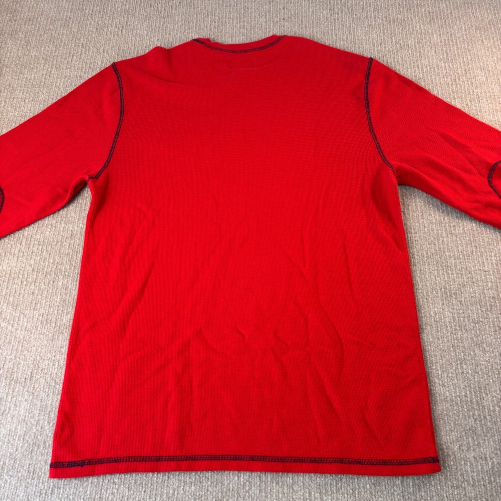 Polo Ralph Lauren Sleepwear USA Flag Red Thermal LS Shirt Men's Size Large - Picture 4 of 6